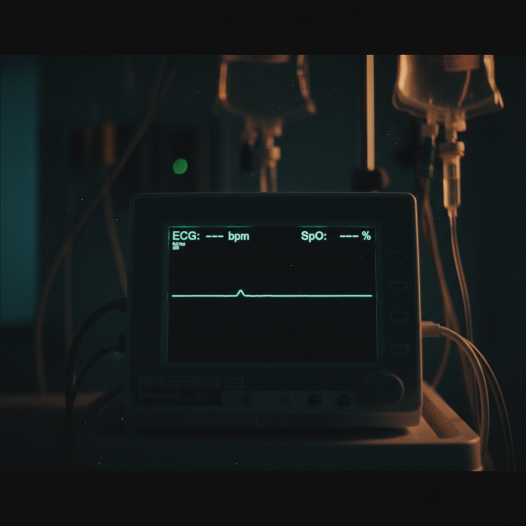 Heart monitor flatline